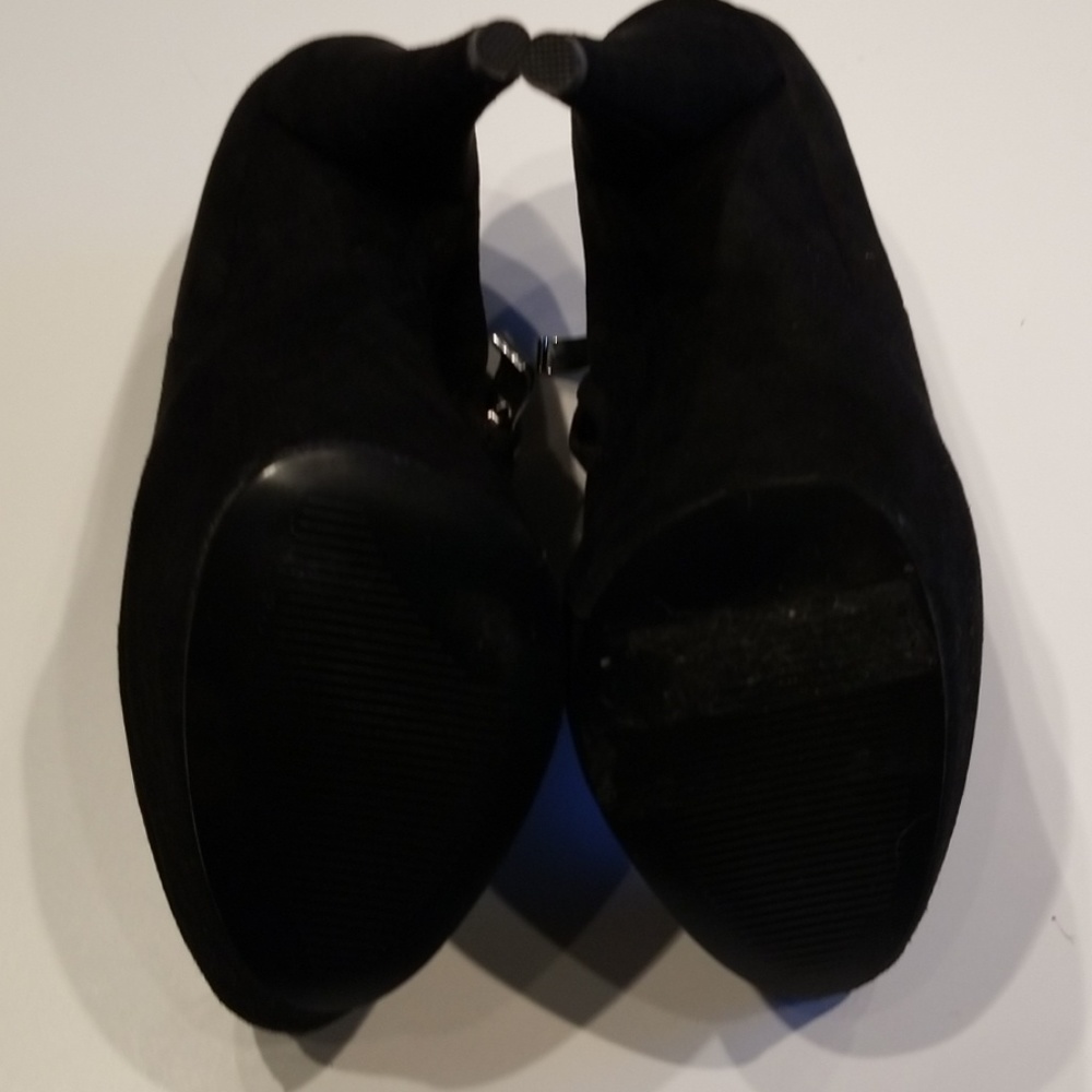 Steven By Steve Madden Eboniee Black Suede Booties - image 4